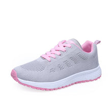将图片加载到图库查看器，Breathable Mesh Flat Shoes For Women Fashion Casual Sneakers Trainers Ladies Flats Platform Shoes
