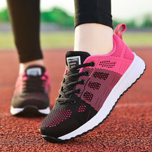 将图片加载到图库查看器，Factory Direct Women Casual Shoes Fashion Breathable Walking Mesh Flat Shoes Sneakers Women 2019 Gym Vulcanized Tenis Feminino
