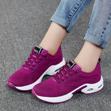 将图片加载到图库查看器，Ladies Trainers Casual Mesh Sneakers Pink Women Flat Shoes Lightweight Soft Sneakers Breathable Footwear Basket Shoes Plus Size
