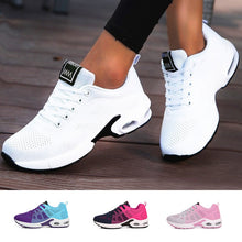 将图片加载到图库查看器，Ladies Trainers Casual Mesh Sneakers Pink Women Flat Shoes Lightweight Soft Sneakers Breathable Footwear Basket Shoes Plus Size
